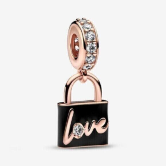 PANDORA Two-tone Mom Dangle Charm - Picture 1 of 3